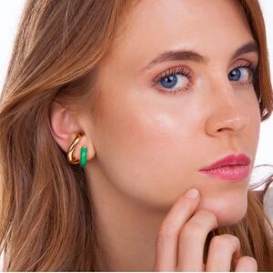 Brand new Maria dolores gold plated earrings